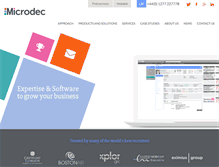 Tablet Screenshot of microdec.com